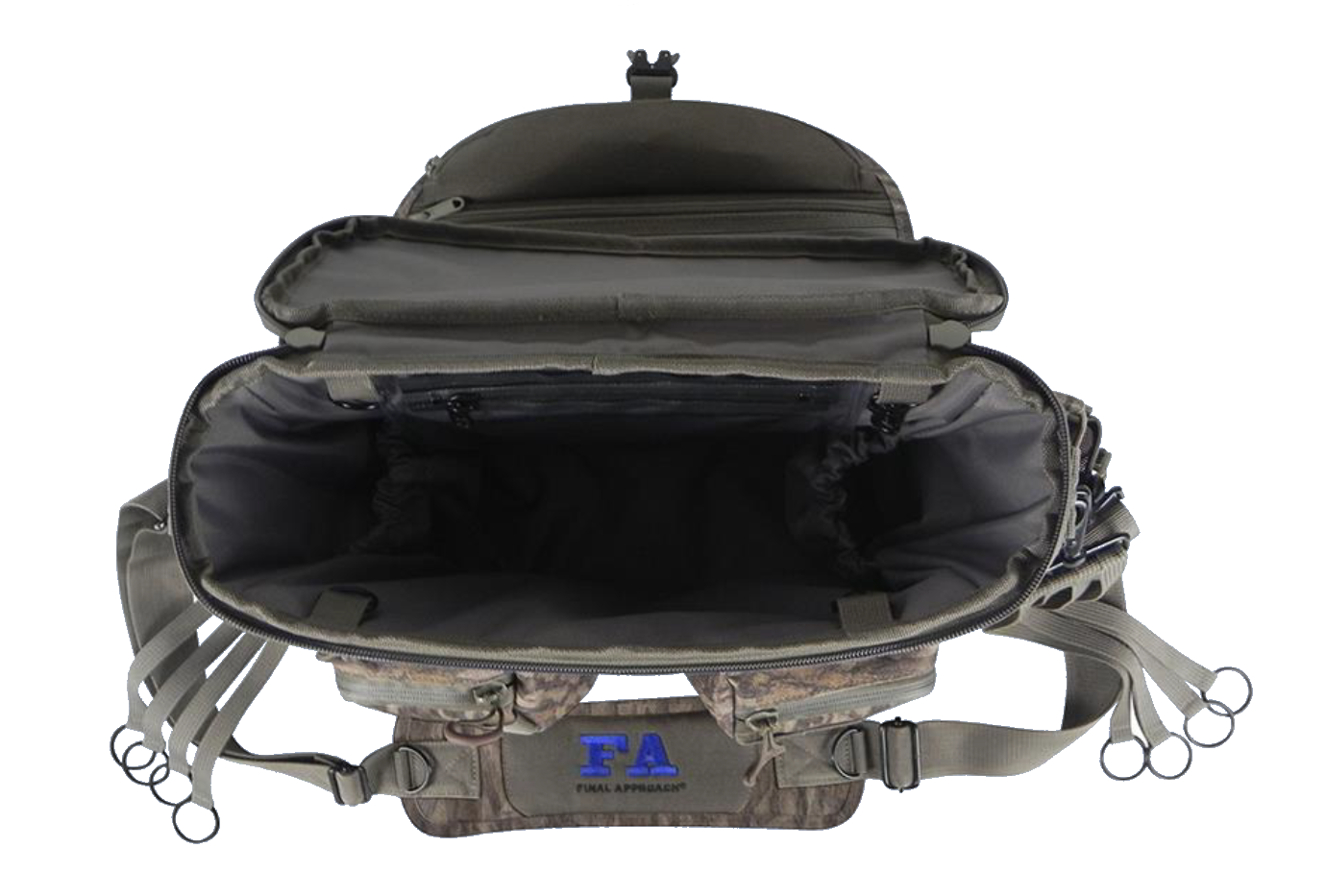 Die Jagdtasche Timber Bag bietet reichlich Stauraum für die Jagd und fasst bis zu 12 Schachten Munition. 