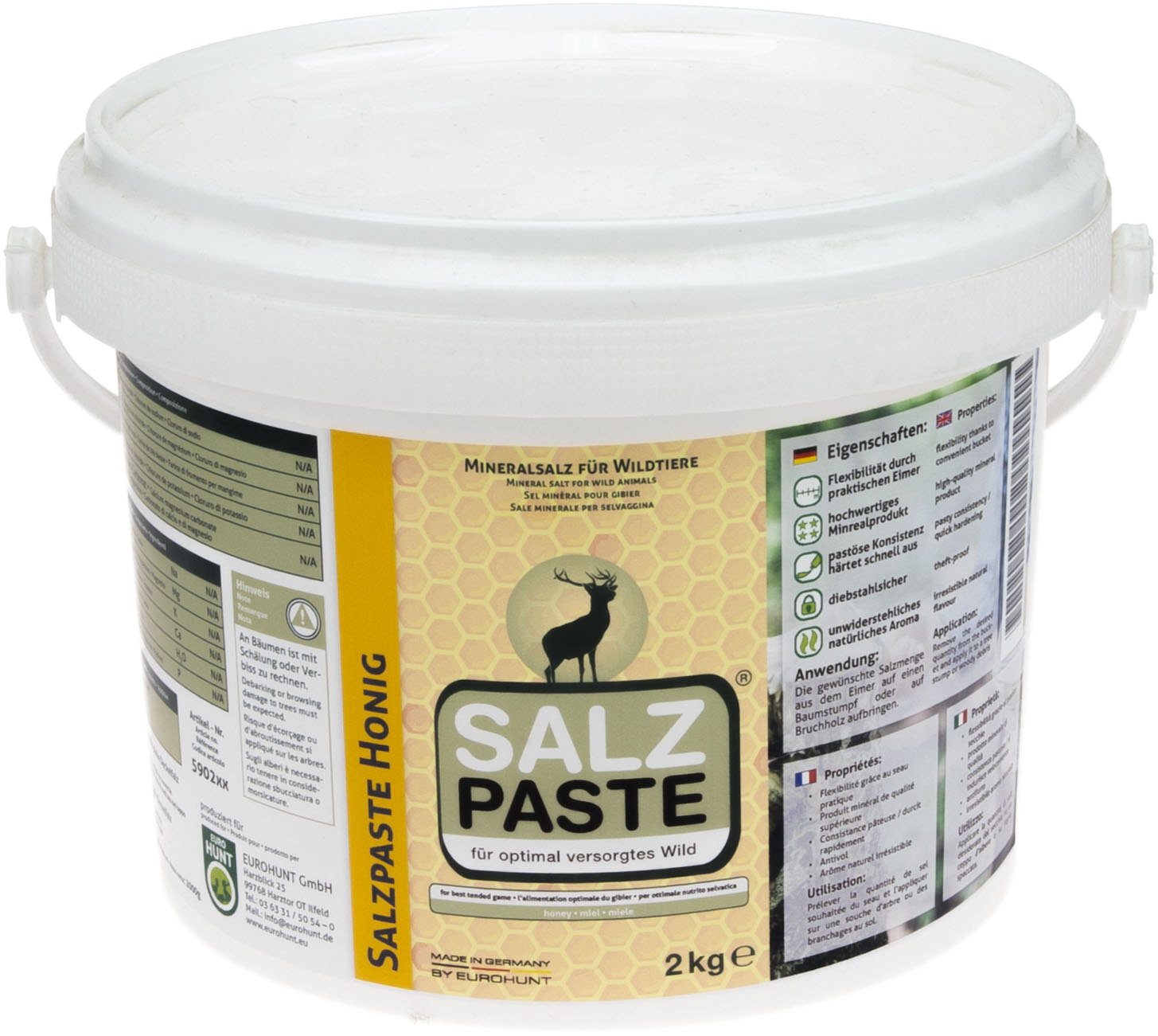 Salzpaste aus Mineralsalz mit Honig