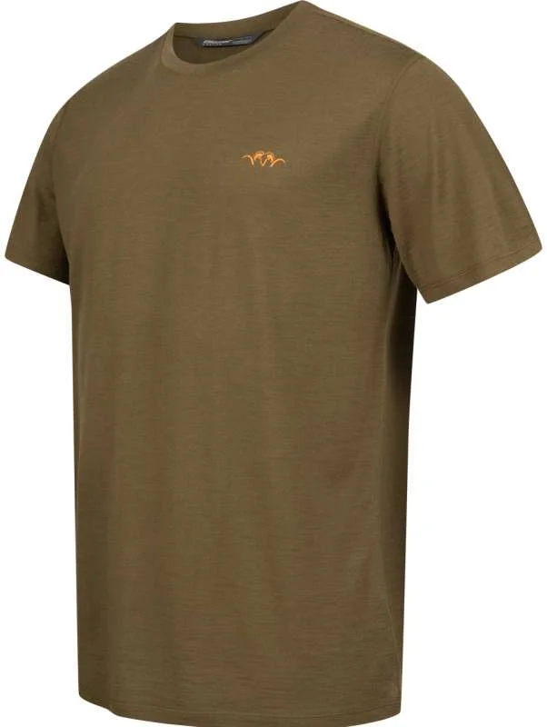 Blaser Merino Base 160 T-Shirt dunkel oliv