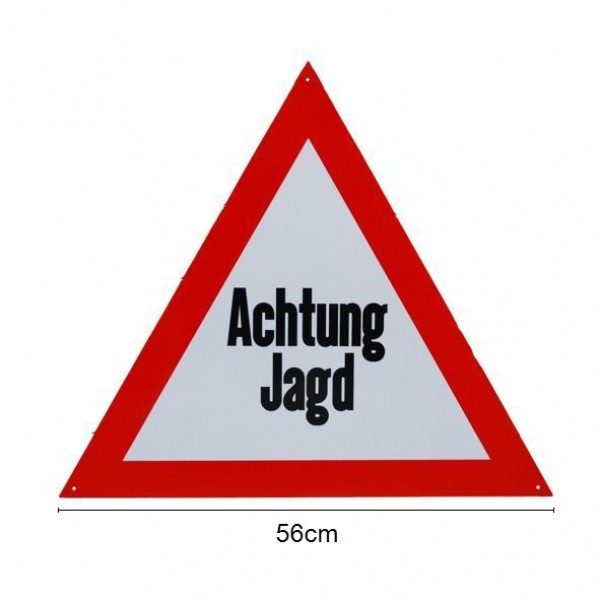 Warnschild "Achtung Jagd" Aluminium