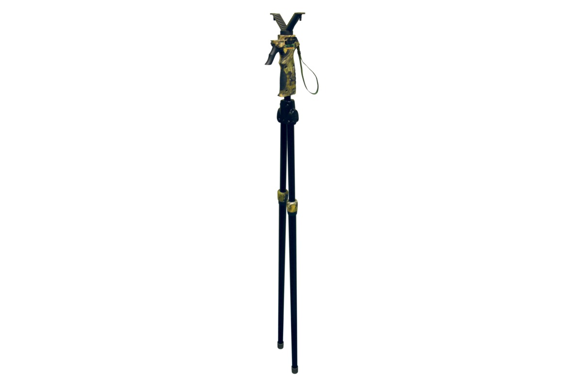 Der Primos Zielstock Zweibein Trigger Stick Tall Bi Pod Gen. 2 ist ein Schießstock mit Höhenverstellung per Abzug.  