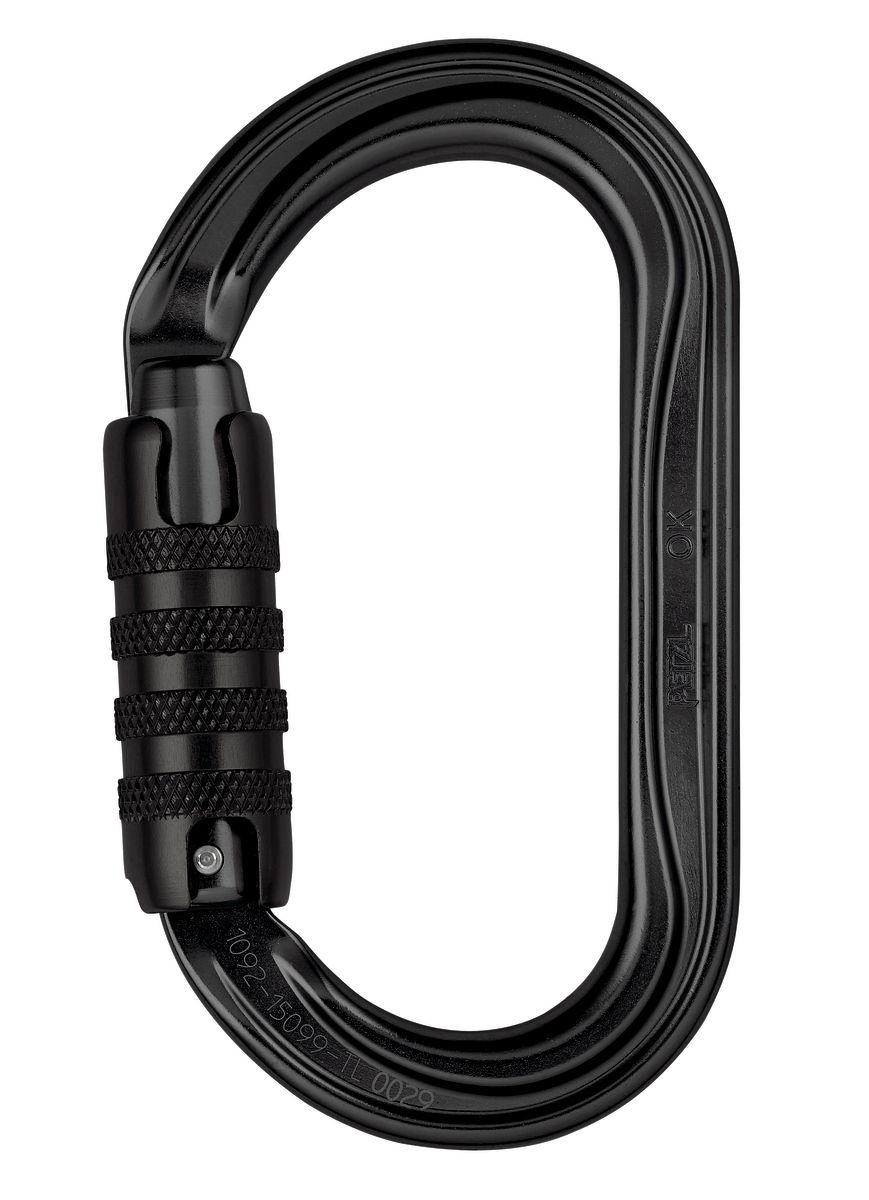 Petzl OK Karabiner Schwarz für Klettersitze